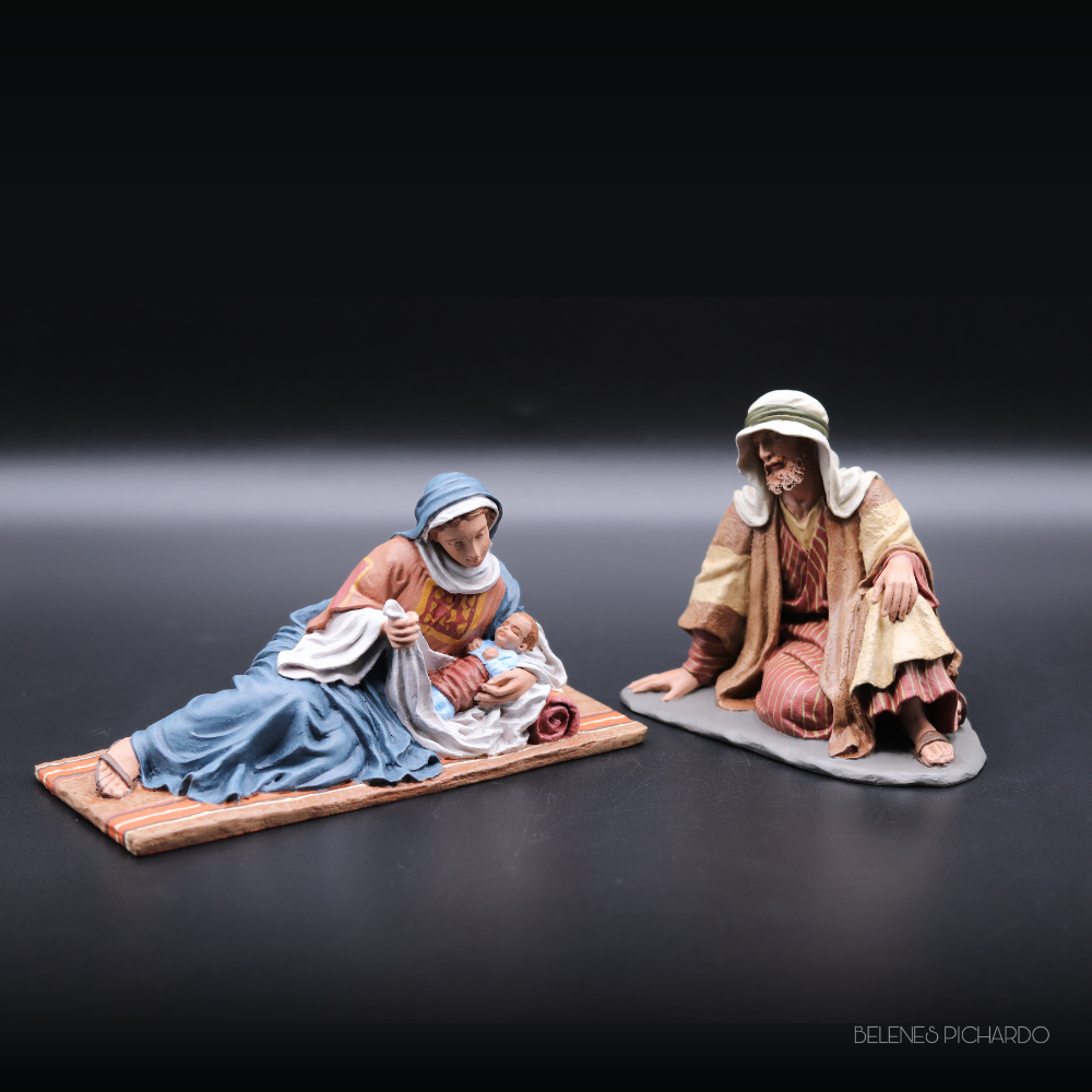 Misterio 16 cm dos piezas con virgen tumbada Castells